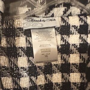 Diorédis Kids Black and White Pea Coat